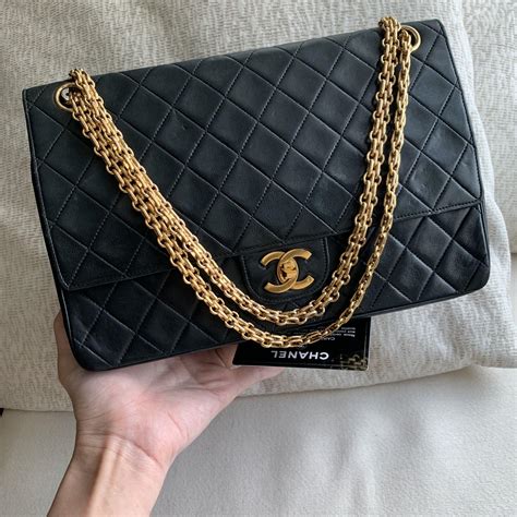 chanel chain red flap bag|original Chanel classic flap bag.